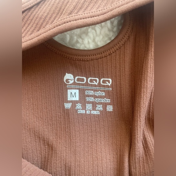 Amazon Brown Ribbed One Shoulder Bodysuit Size Medium - Picture 4 of 4